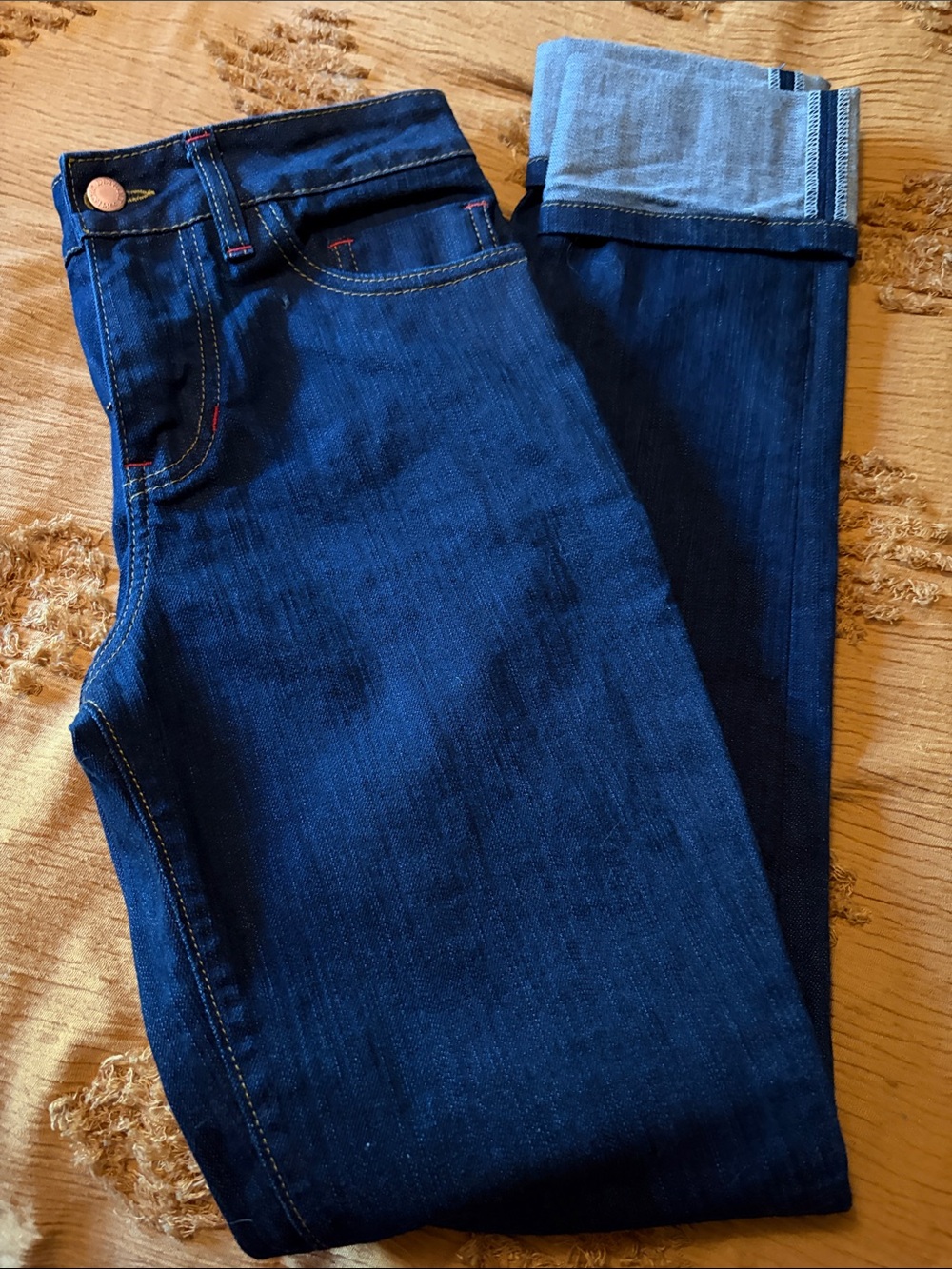 Detroit Denim Co. Women's 27 SL Straight Leg Jeans Dark Wash Made in USA Rare